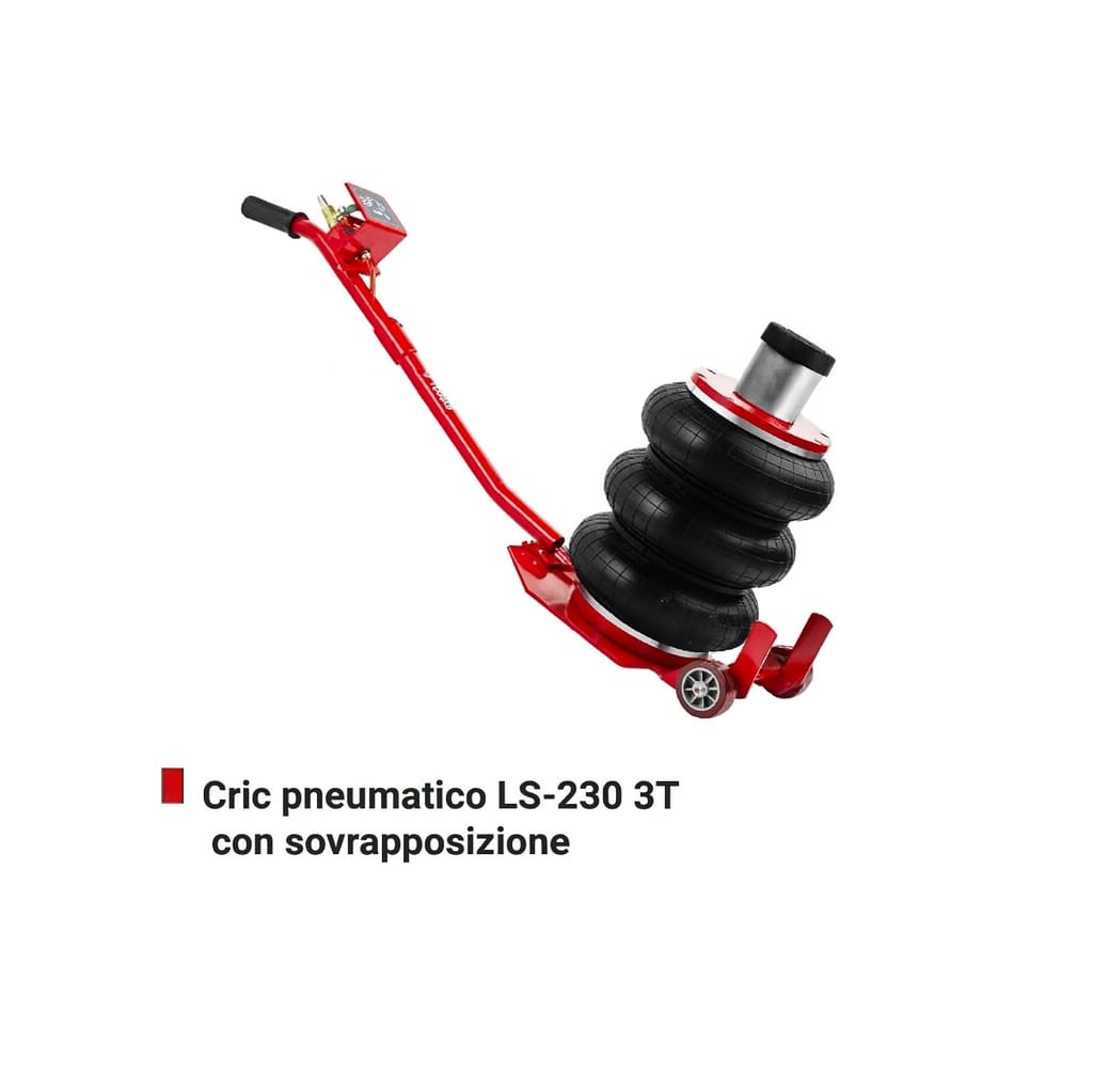 Cric pneumatico LS-230 3T, con sovrapposizione - REDATS