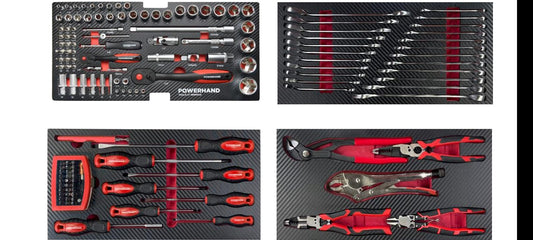 Boîte à outils POWERHAND, 143 pièces
