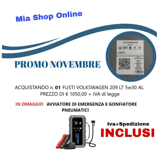 PROMO NOVEMBRE - 1 Fusto olio + Omaggio!