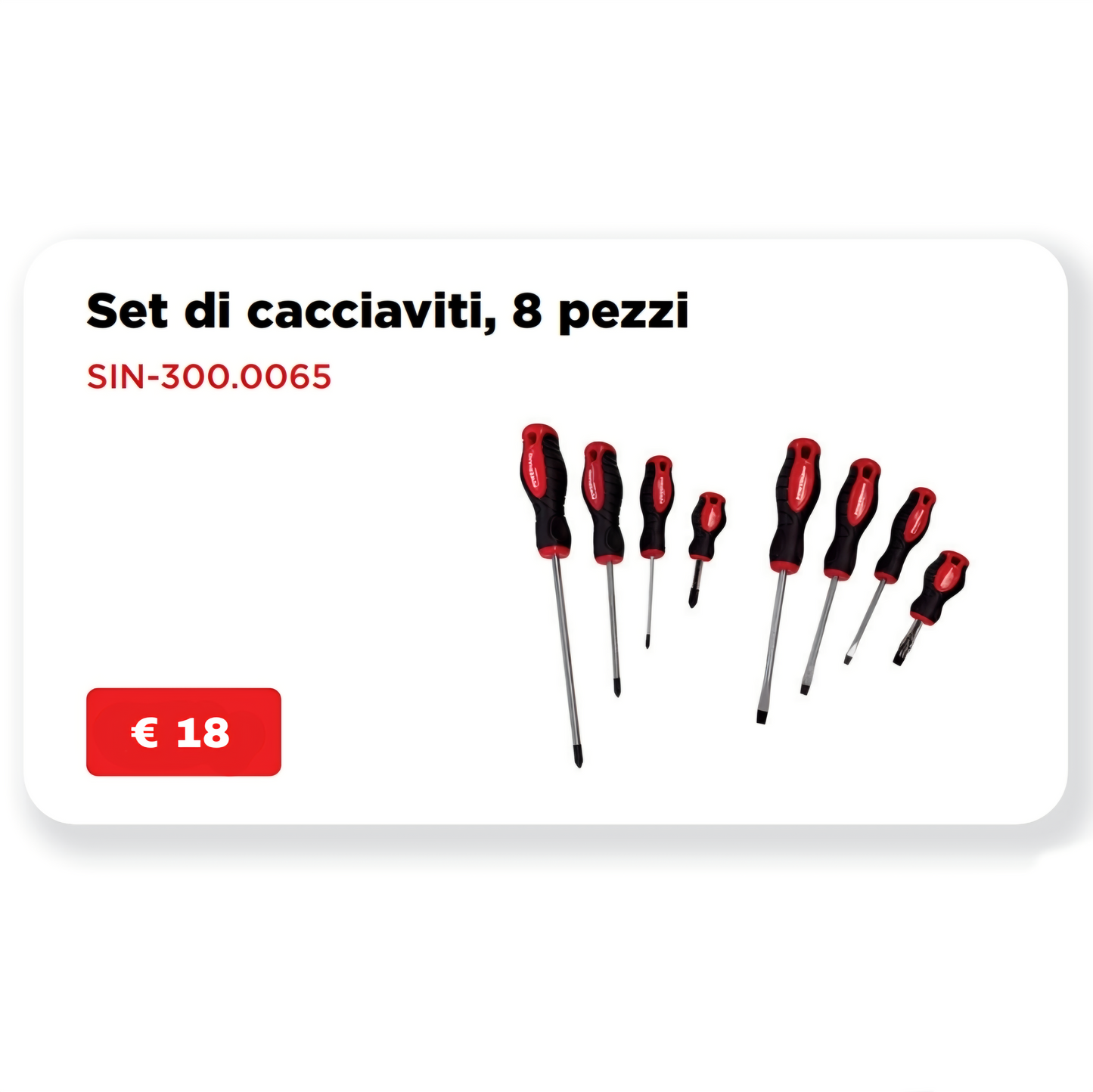 Set di cacciaviti, 8 pezzi