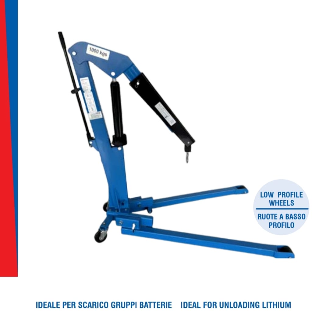 Gru Smontabile con Ruote a basso profilo - 1 Tonnellata