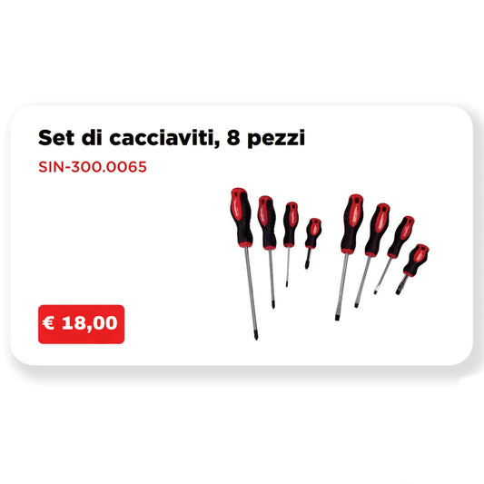 Set di cacciaviti, 8 pezzi
